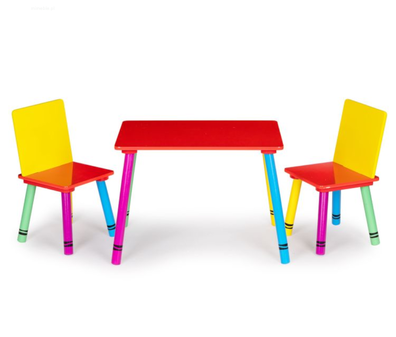 Kolorowy stoliczek z krzesłami dla dzieci