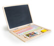 Drewniany Laptop Tablica Edukacyjna (1)