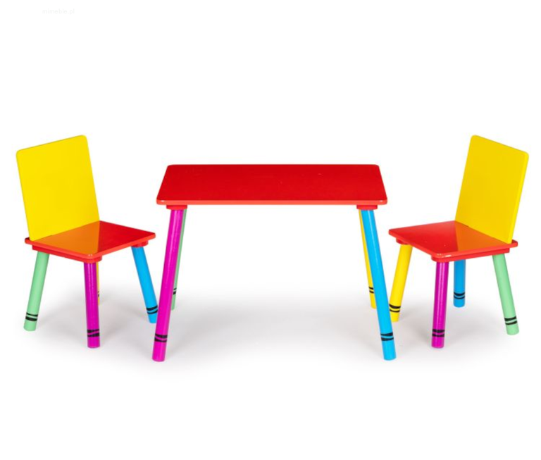 Kolorowy stoliczek z krzesłami dla dzieci (1)