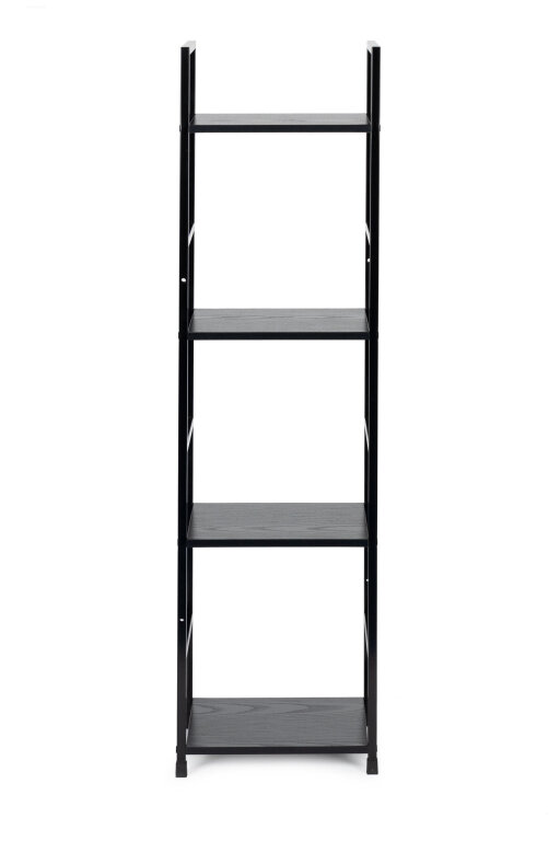 Regał drewniany nowoczesny metalowa rama LOFT 4 półki (4)