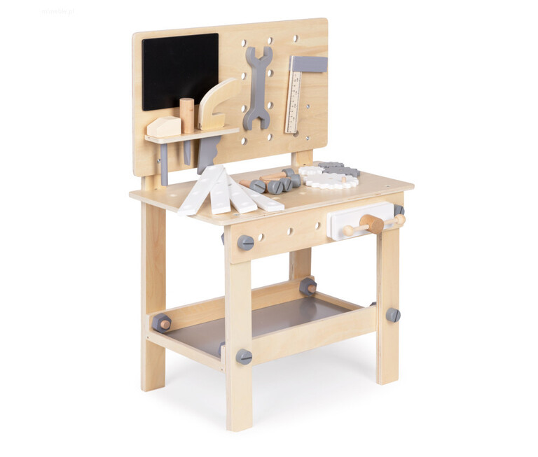 Drewniany warsztat dla dzieci stolik + narzędzia (1)