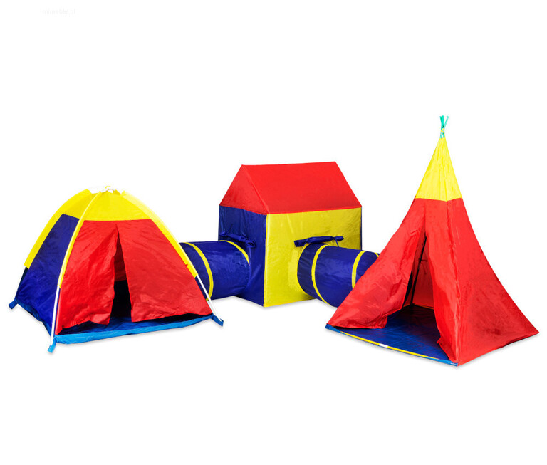 Zestaw namiotów dla dzieci z tunelami (1)